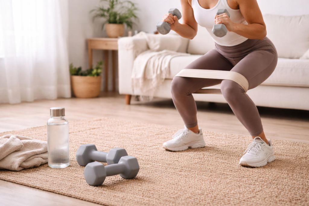 Controlled strength training focused on safe, pain-free movement