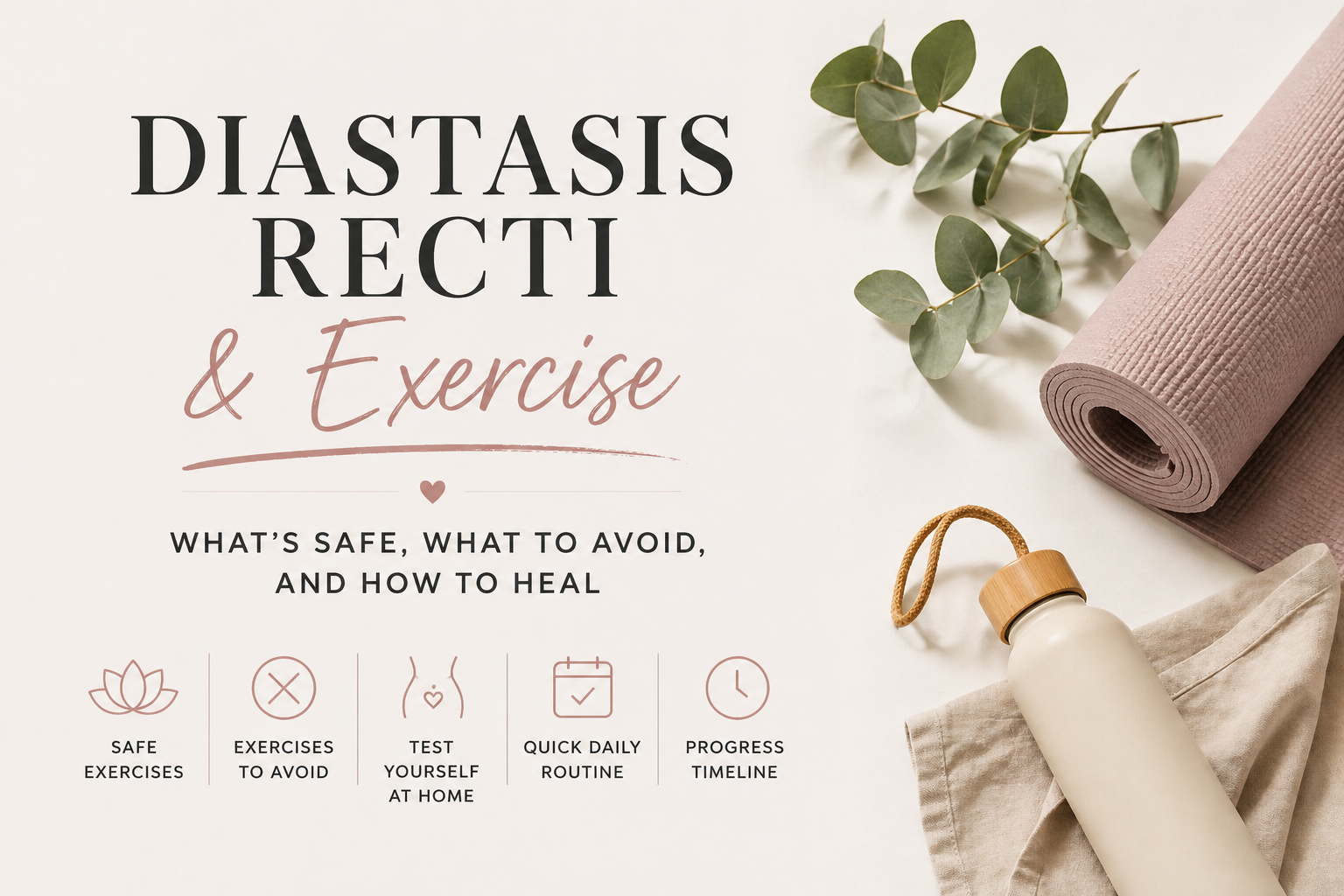 Diastasis Recti & Exercise: What’s Safe, What to Avoid, and How to Heal